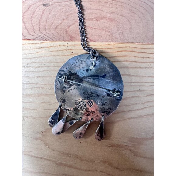 Taxco Sterling Silver Kokopelli Pendant Necklace or Brooch 20.48G - Picture 4 of 8